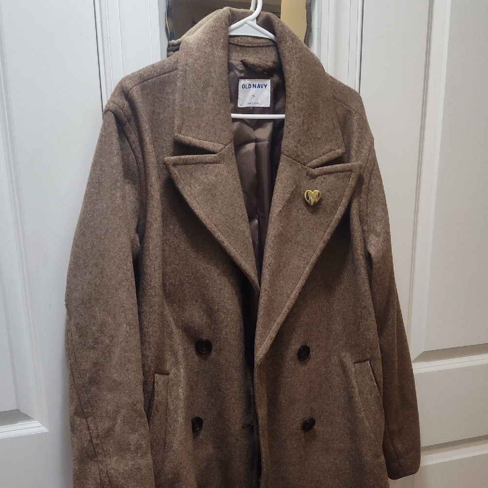 Old Navy Women's Tan Peacoat
